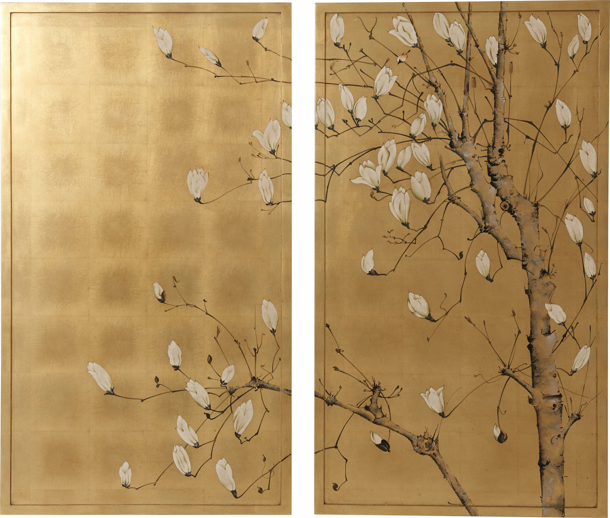 Spring Magnolias Wall Décor – Wall Art by Theodore Alexander | Sutter & Vale