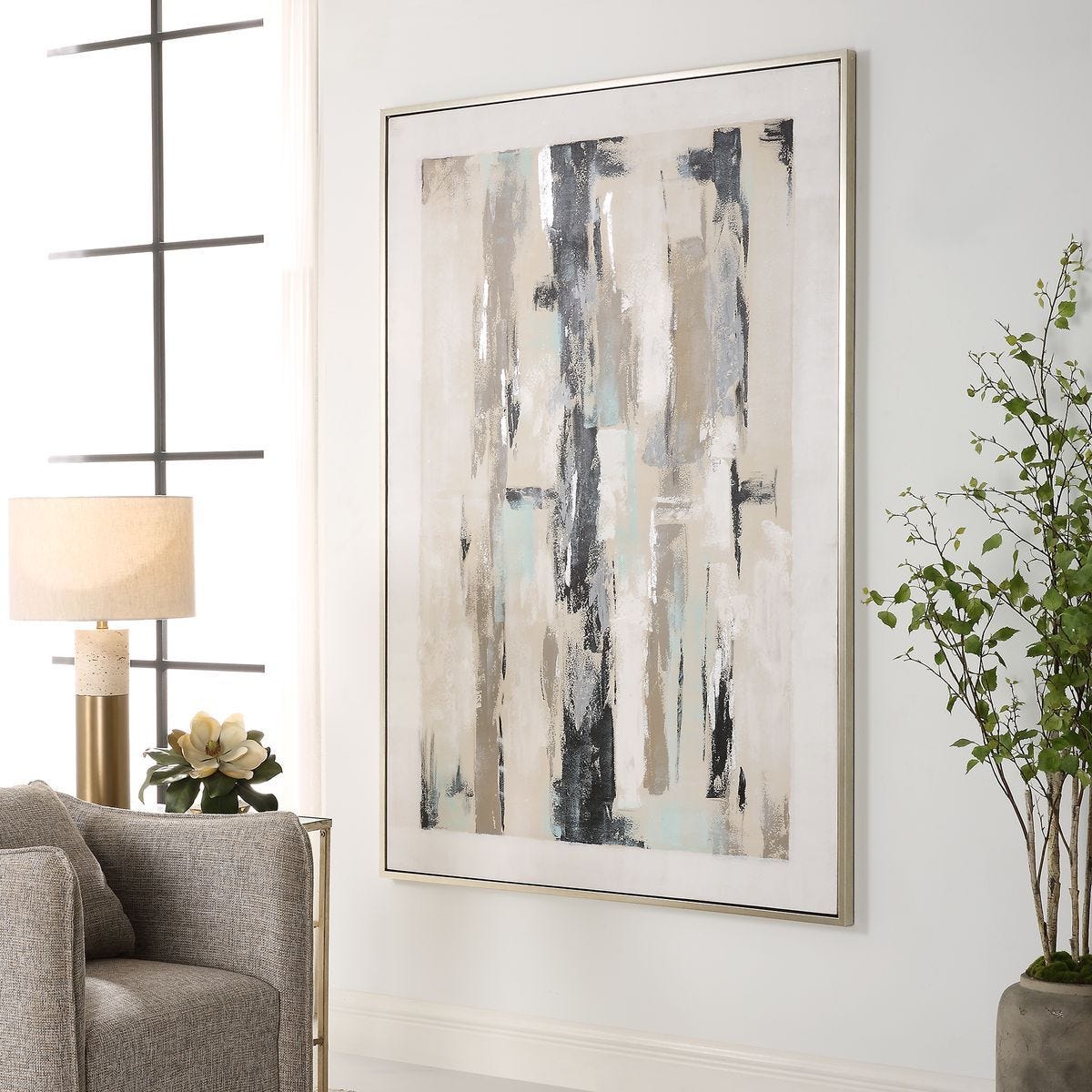 Placidity Hand Painted Canvas by Uttermost