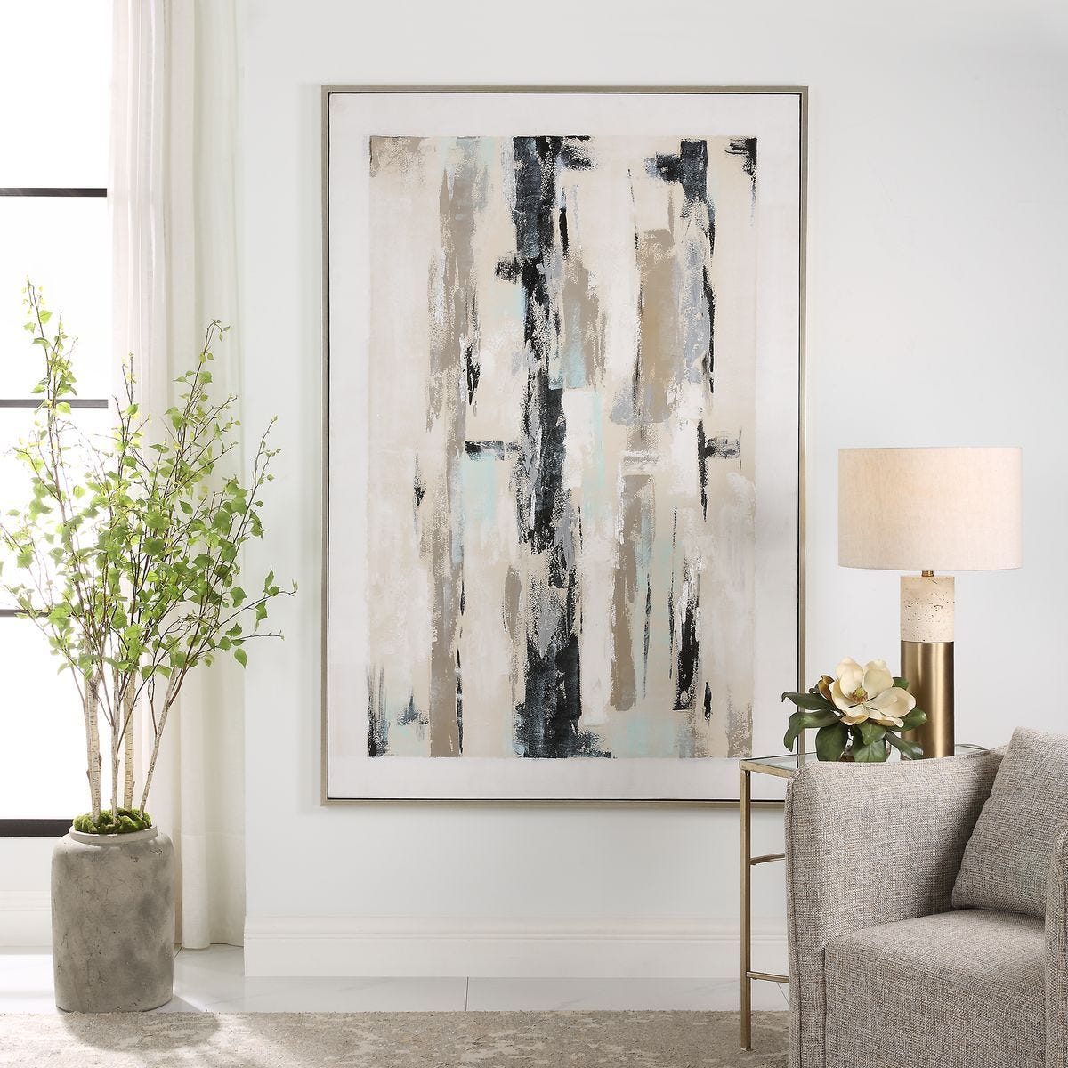 Placidity Hand Painted Canvas by Uttermost