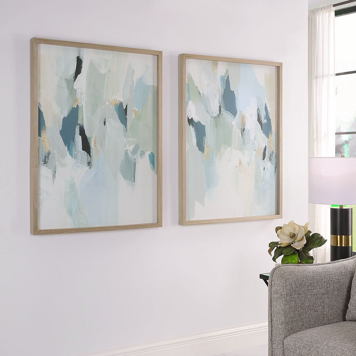 Seabreeze Framed Canvases, S/2 – Art by Uttermost | Sutter & Vale