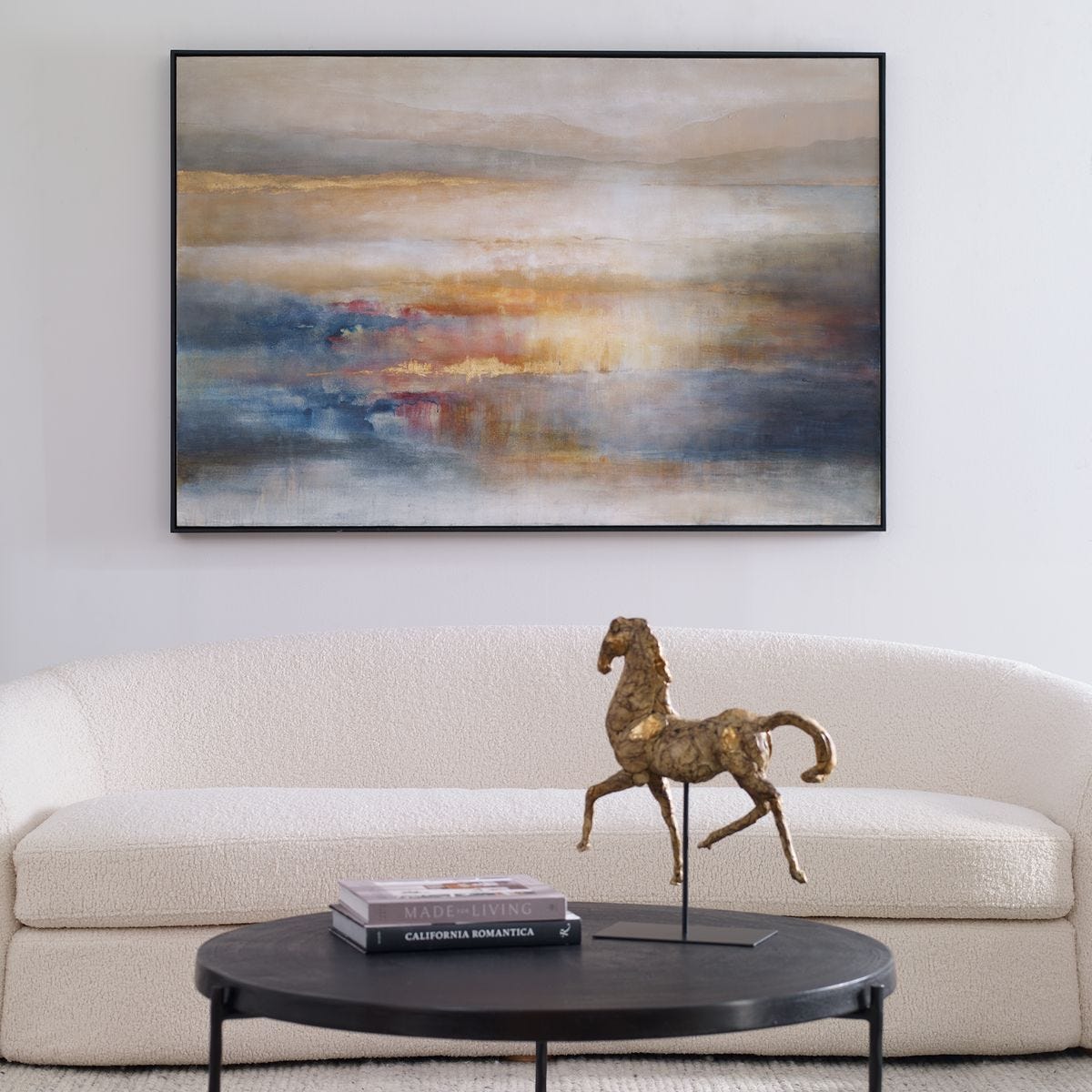 Seafaring Dusk Hand Painted Canvas – Art by Uttermost | Sutter & Vale