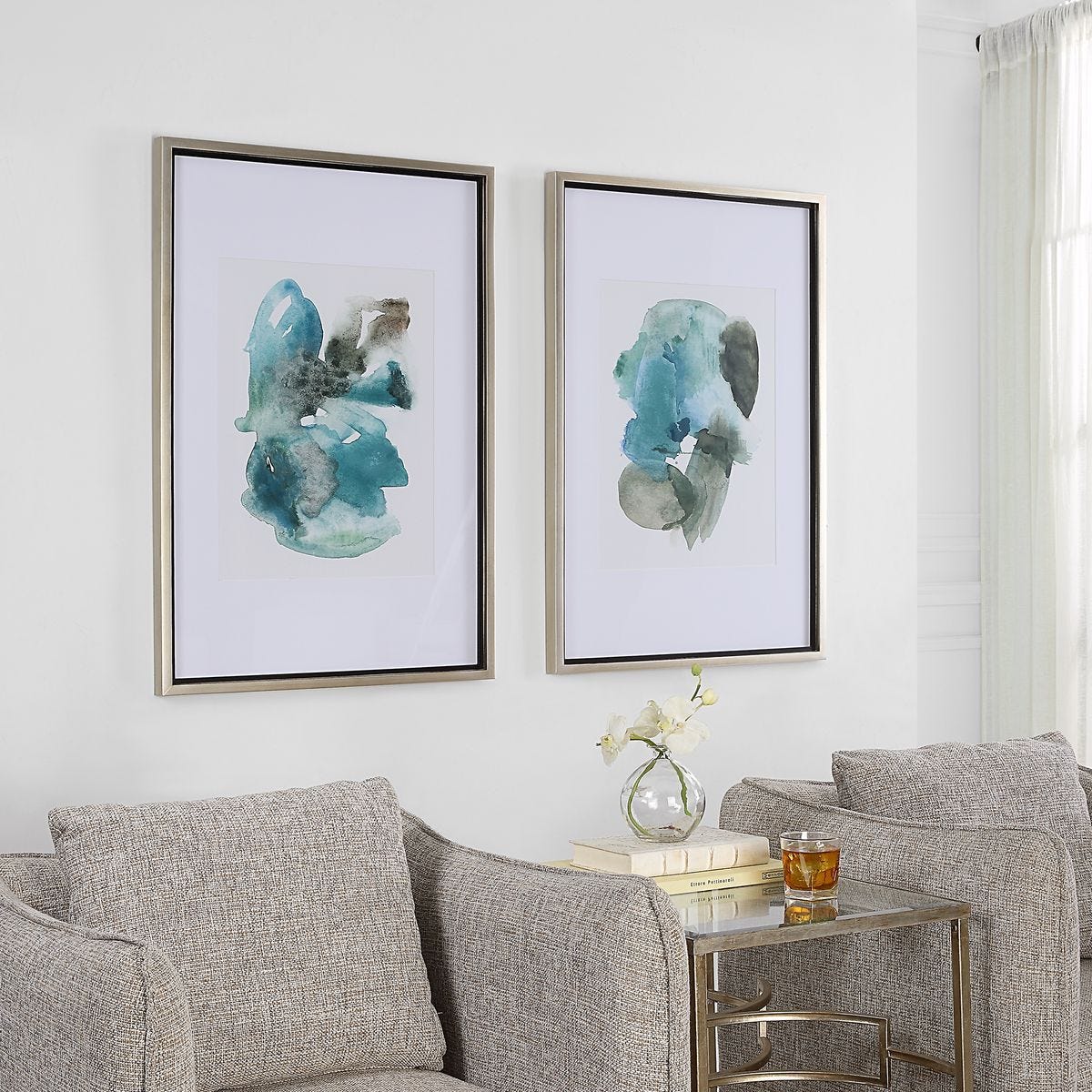 Blueprints Framed Prints, S/2 – Art by Uttermost | Sutter & Vale