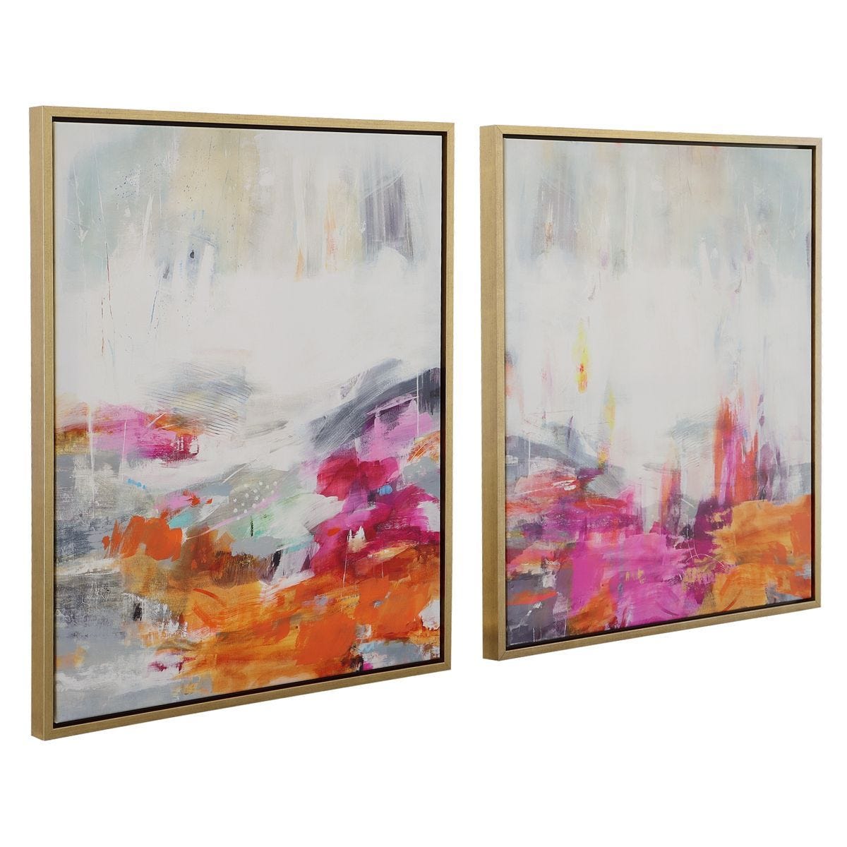 Color Theory Framed Canvases, S/2 – Art by Uttermost | Sutter & Vale