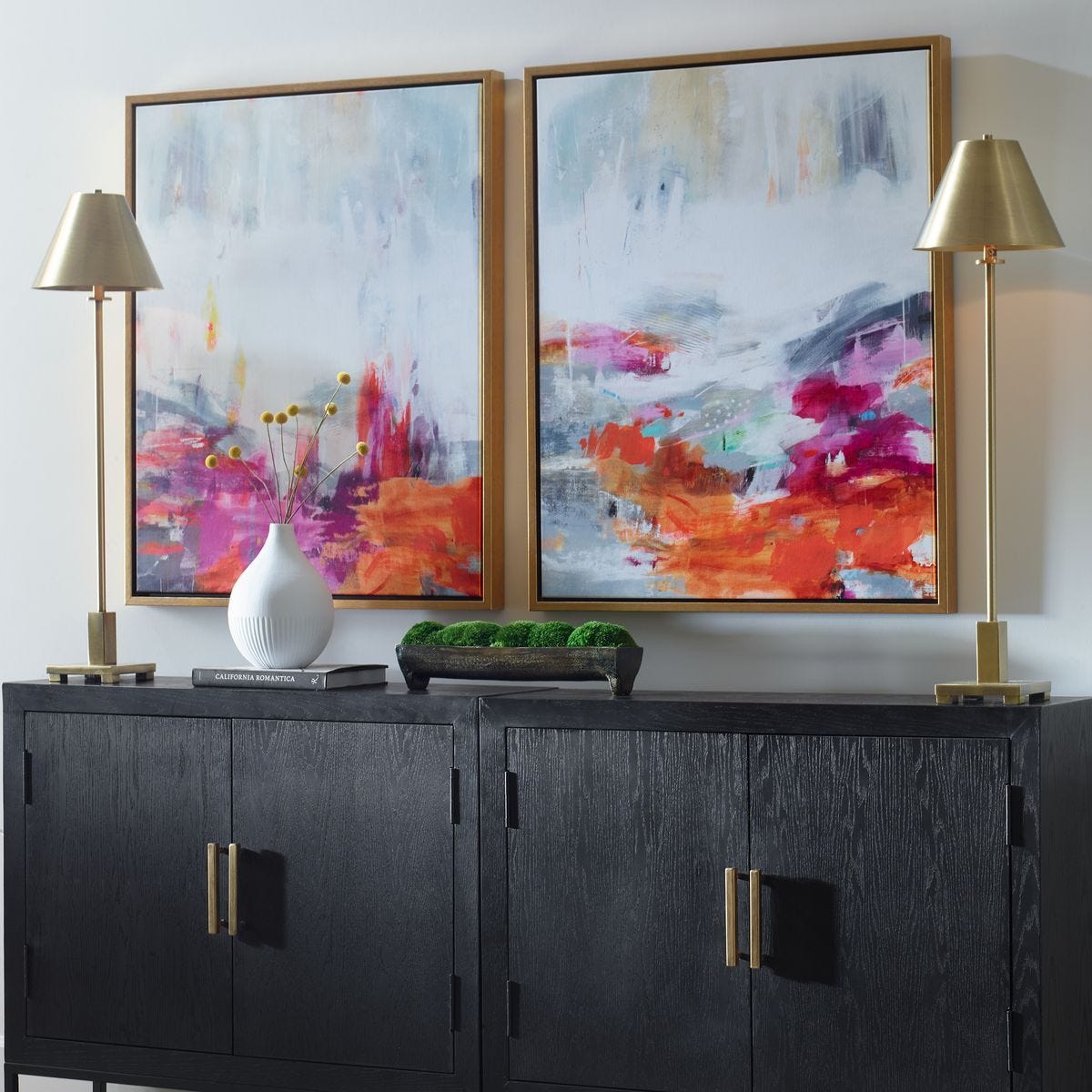 Color Theory Framed Canvases, S/2 – Art by Uttermost | Sutter & Vale