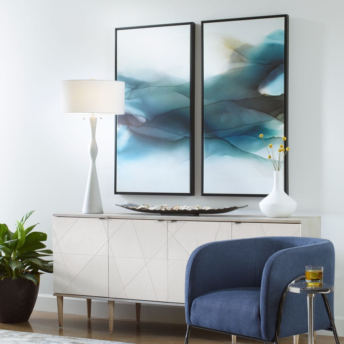 September Desert Framed Canvases, S/2 – Art by Uttermost | Sutter & Vale