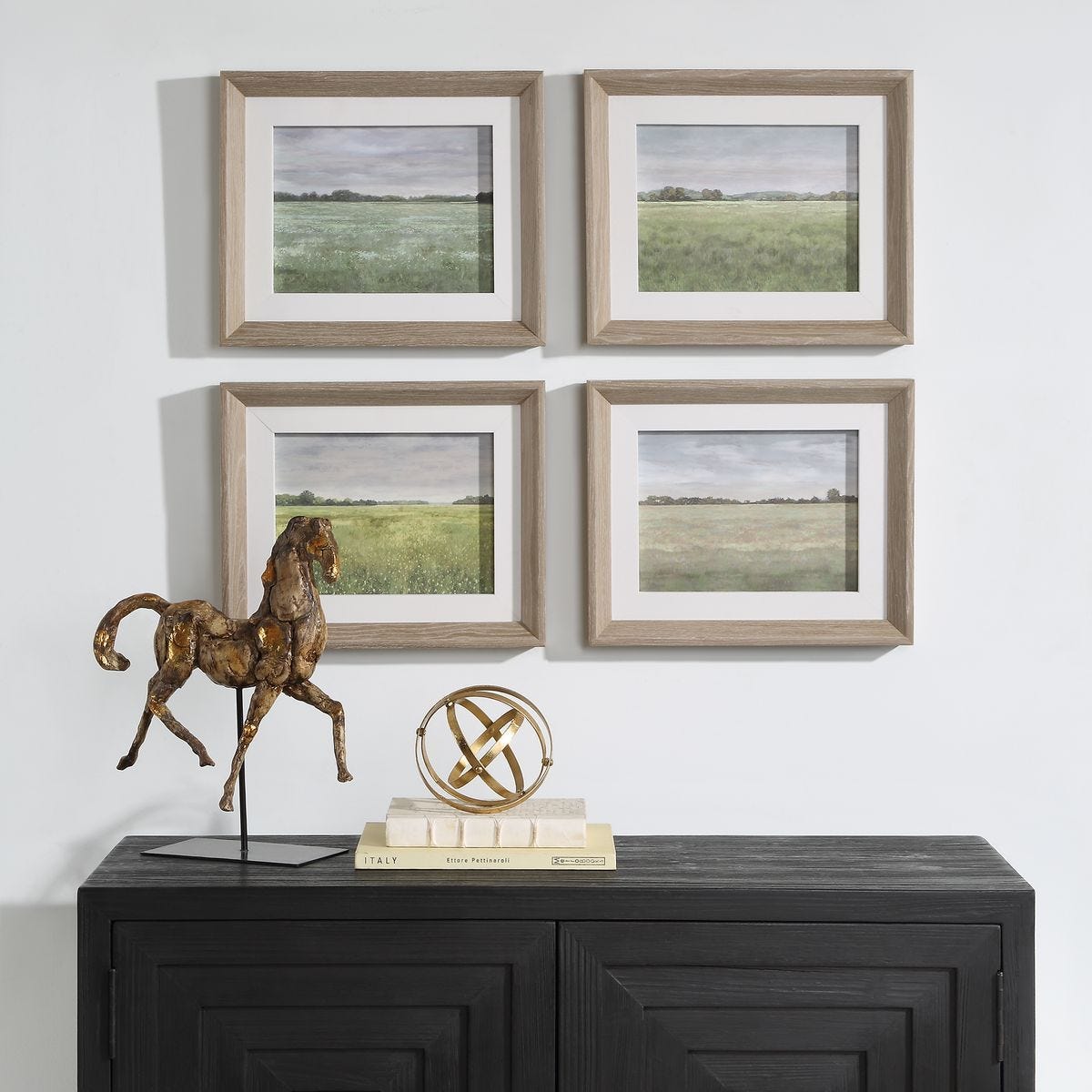 Quiet Meadows Framed Prints, S/4 – Art by Uttermost | Sutter & Vale