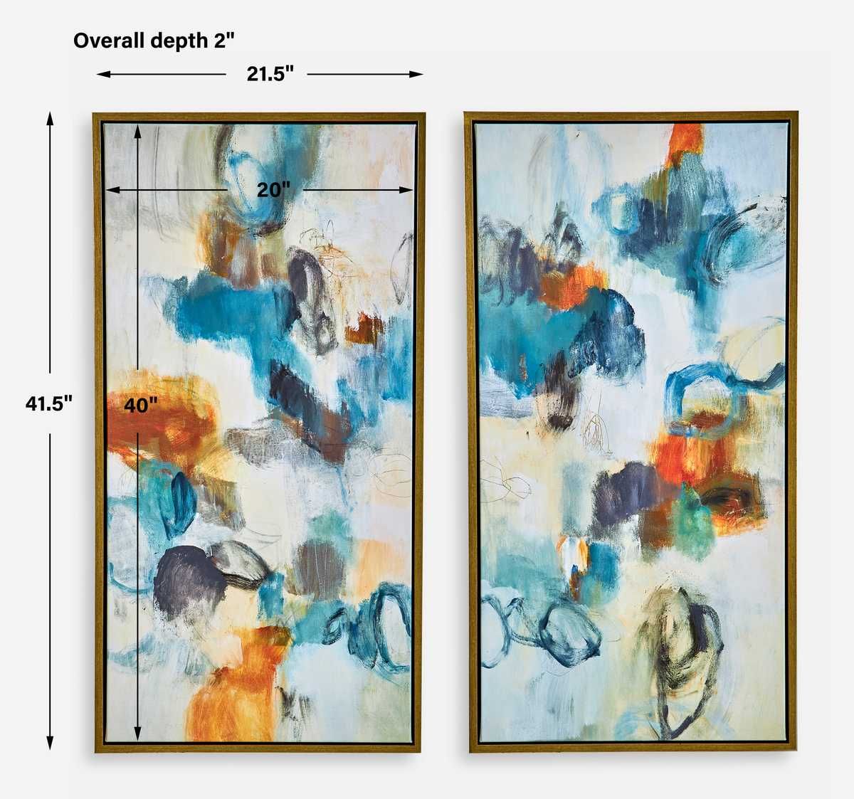 Casual Moments Framed Canvases, S/2 – Art by Uttermost | Sutter & Vale