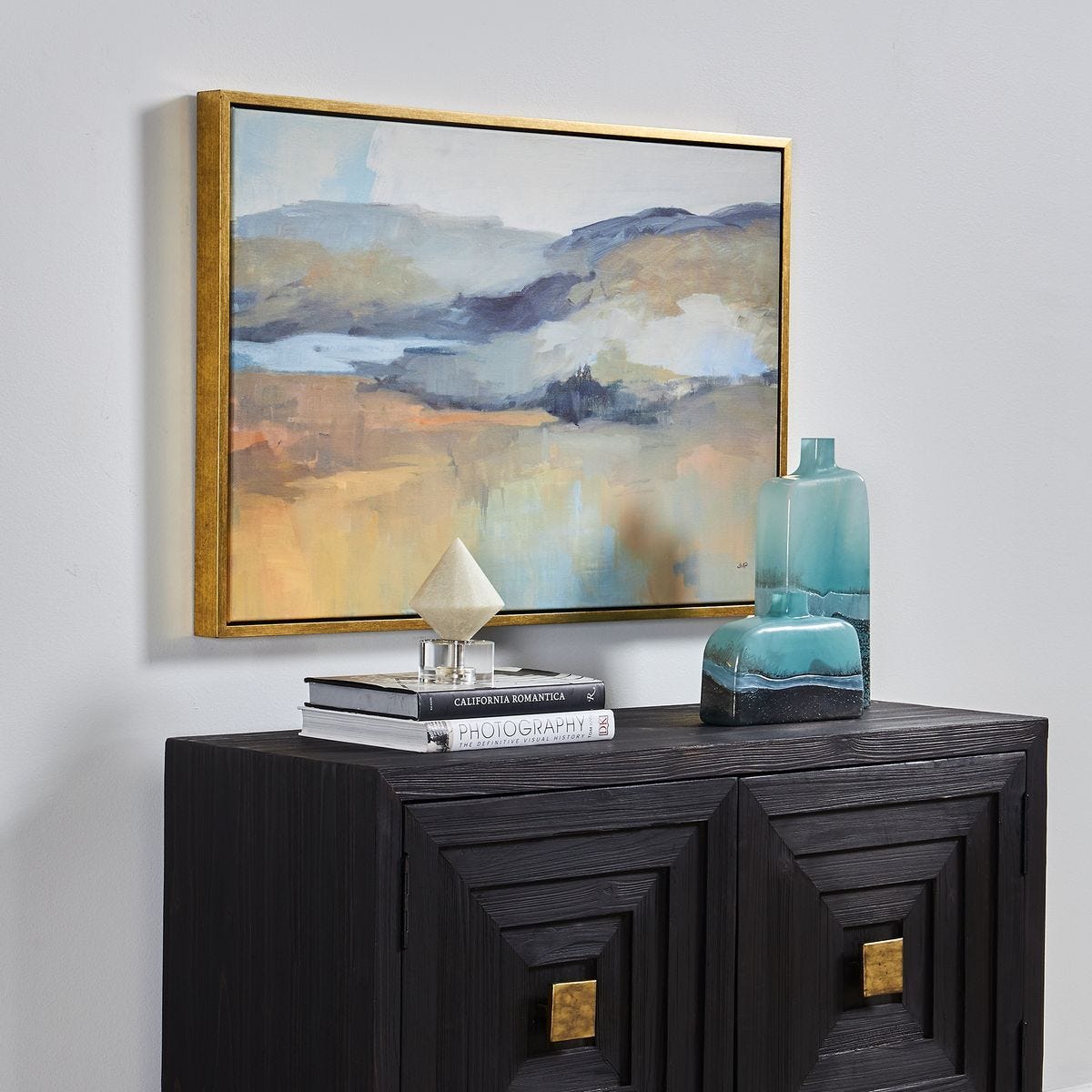 Folded Hills Framed Canvas – Art by Uttermost | Sutter & Vale