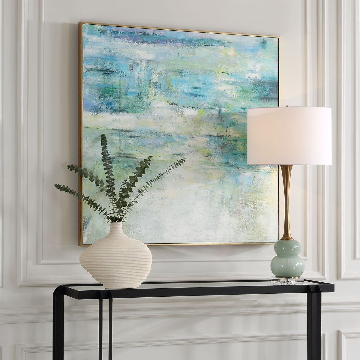 Blissful Hand Painted Canvas – Art by Uttermost | Sutter & Vale