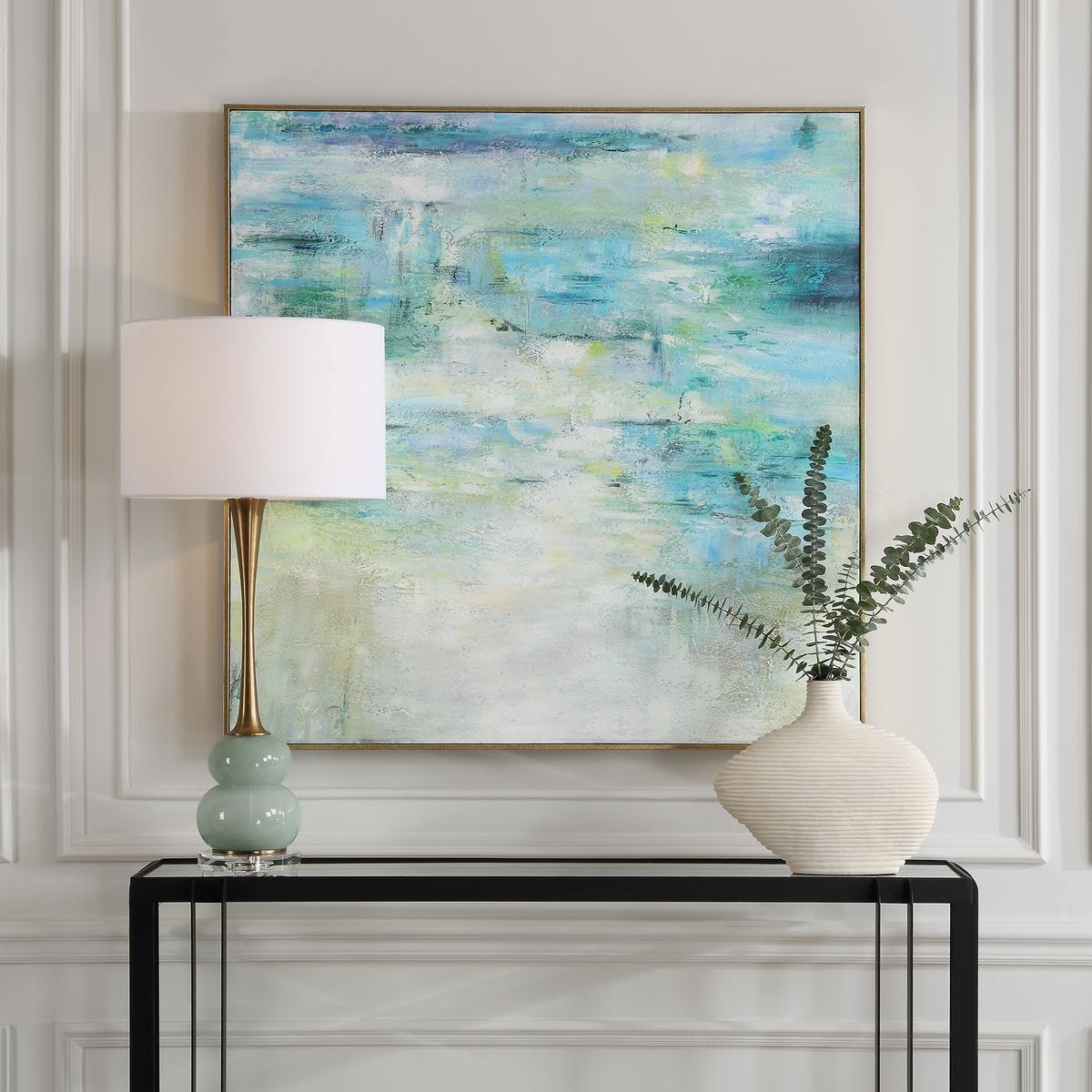 Blissful Hand Painted Canvas – Art by Uttermost | Sutter & Vale