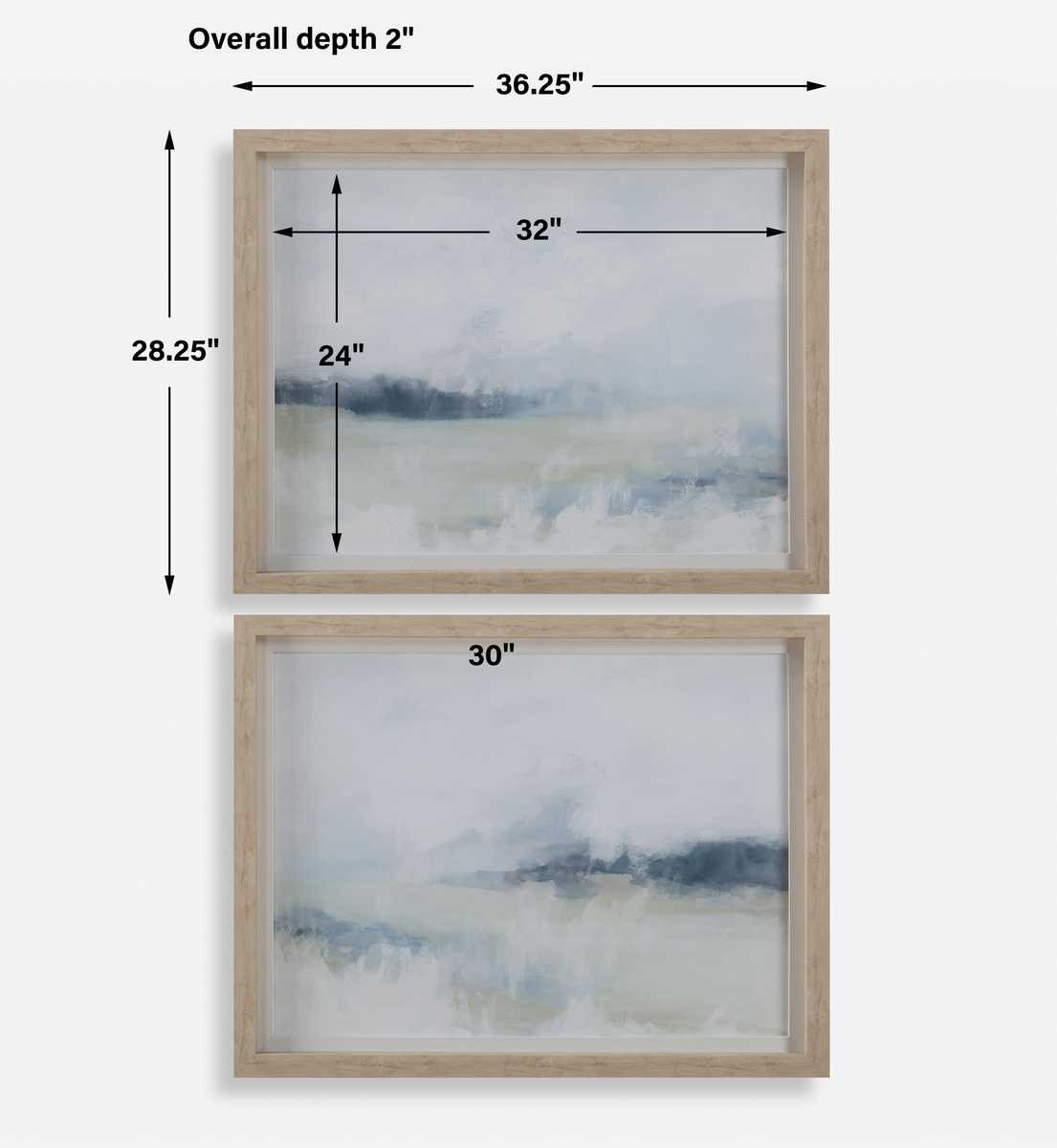 Breezy Vista Framed Prints, S/2