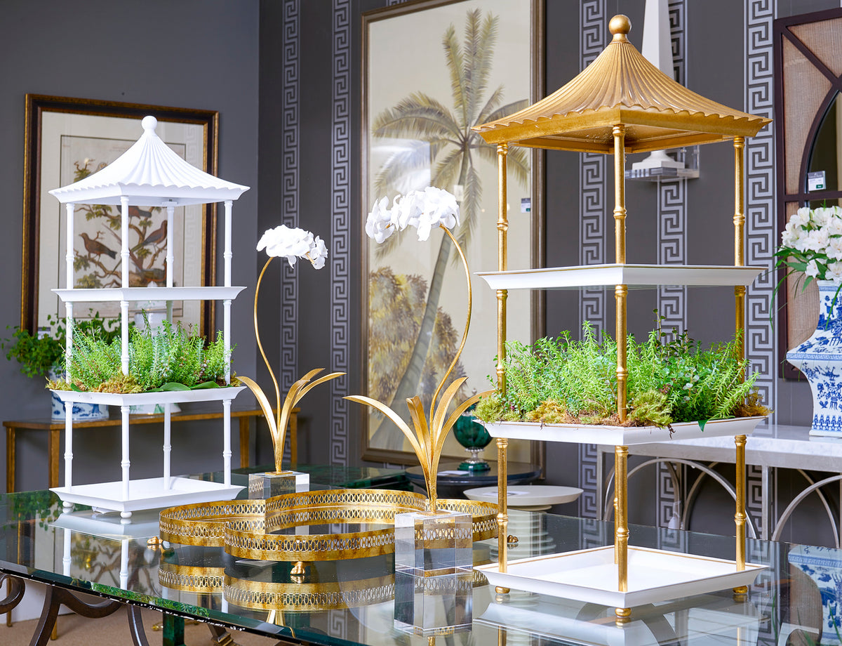 Pagoda Shelf - Gold