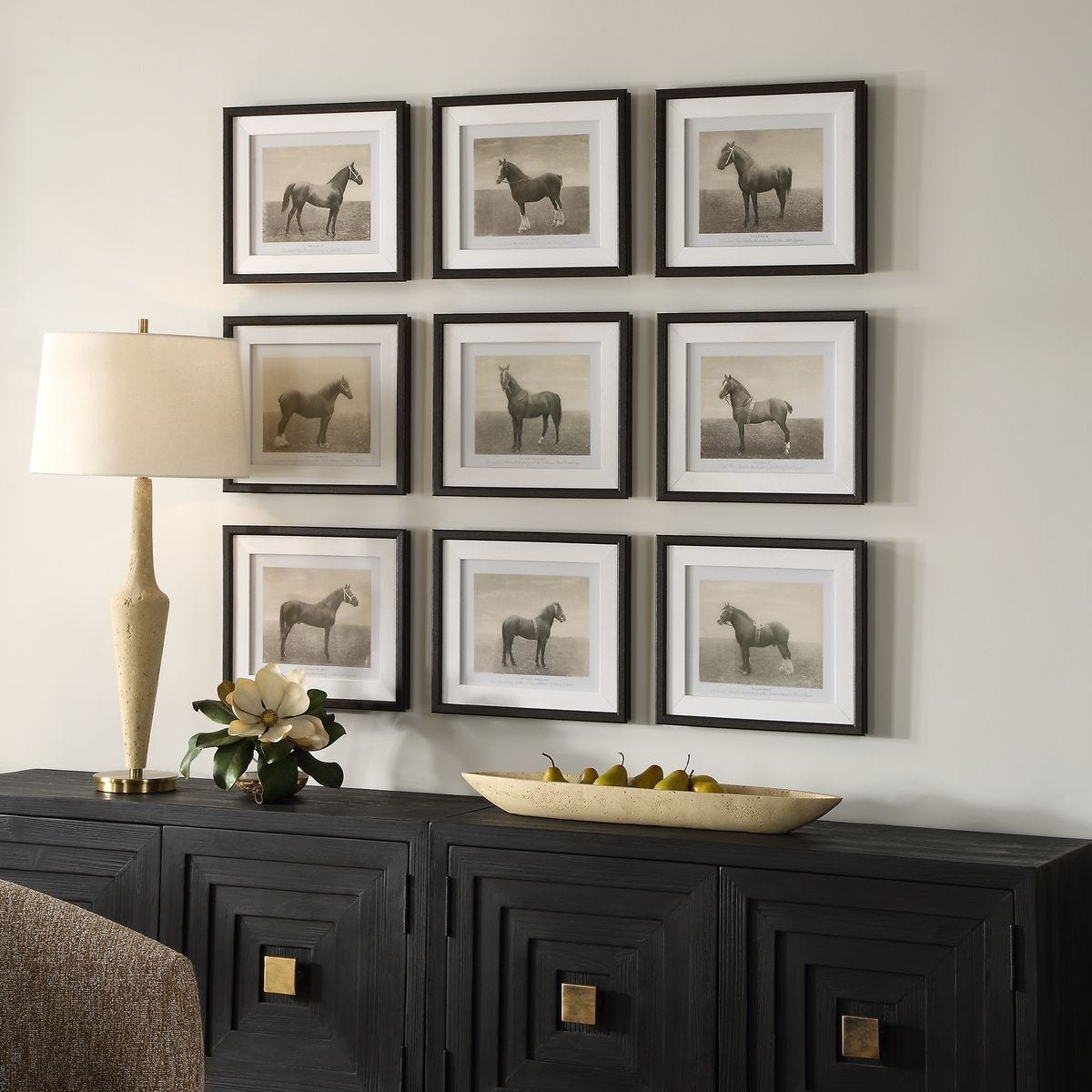 Equine Dynasty Framed Prints, S/9 – Art by Uttermost | Sutter & Vale