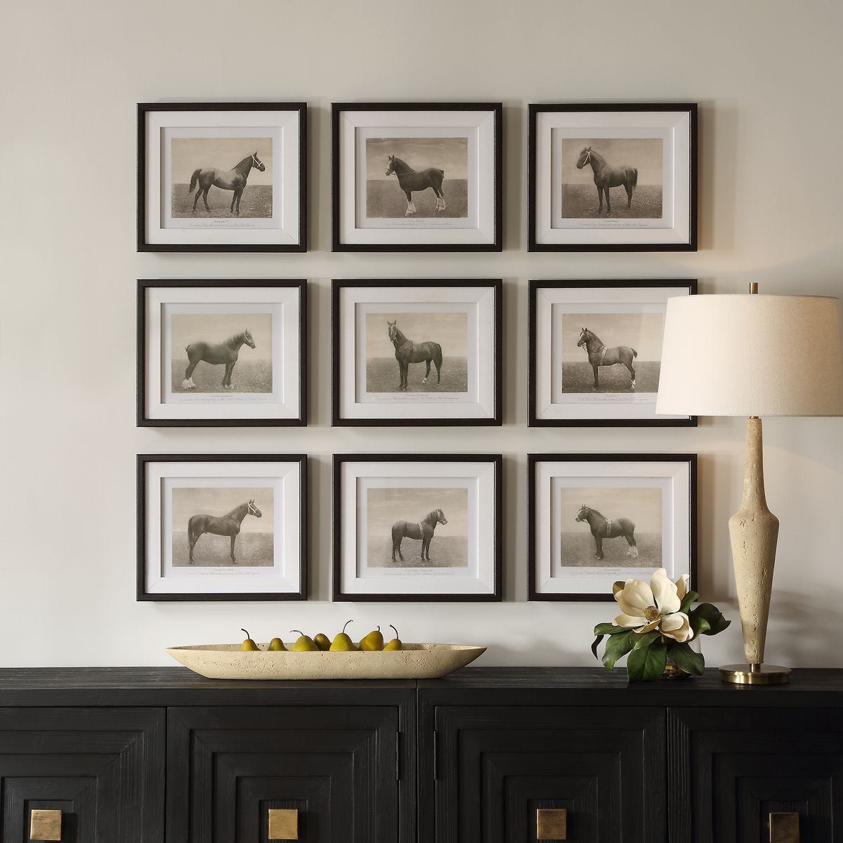 Equine Dynasty Framed Prints, S/9 – Art by Uttermost | Sutter & Vale