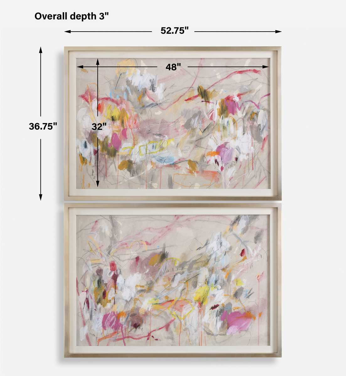 Metropolitan Rush Framed Prints, S/2
