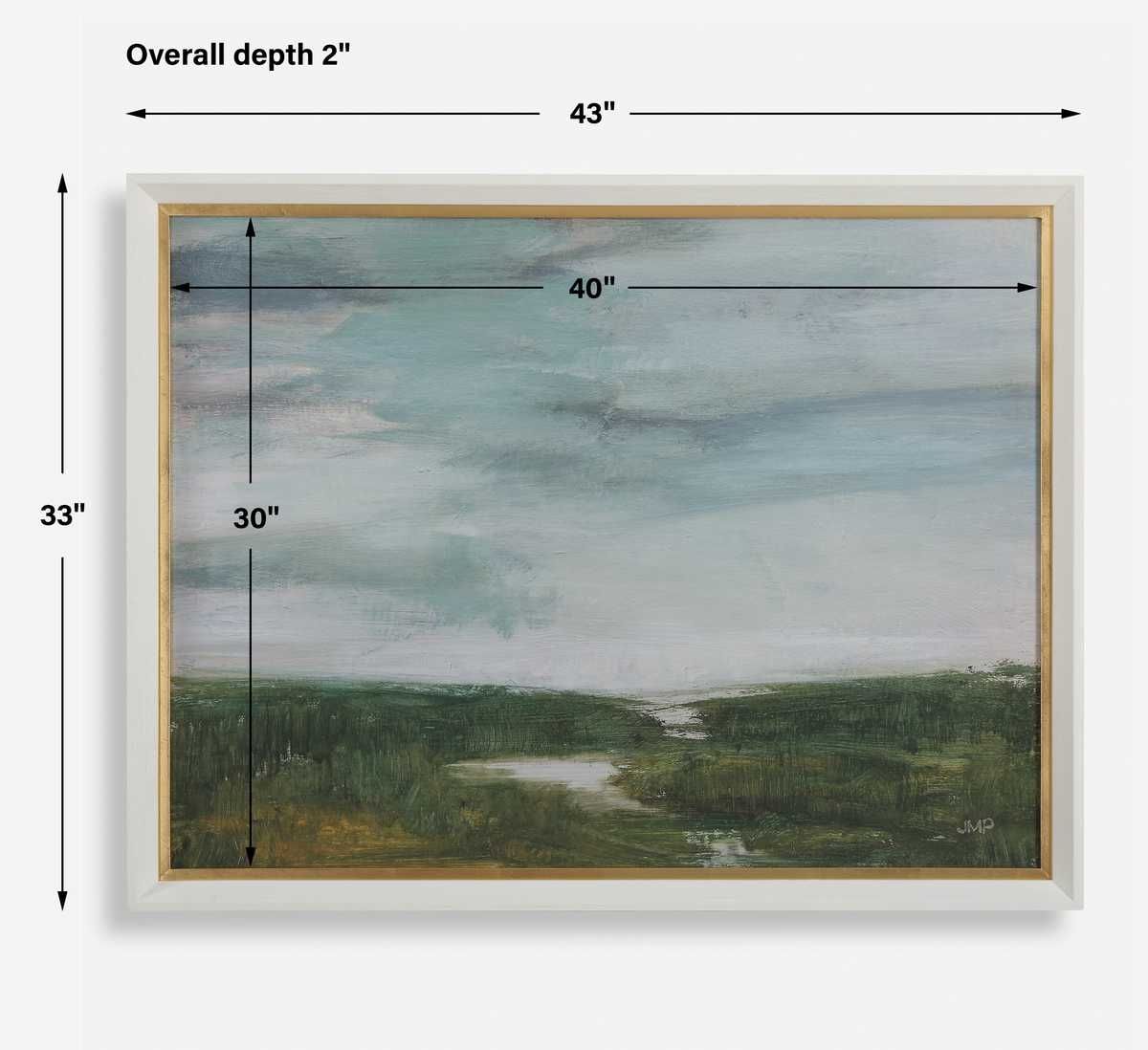 The Path Of The Water Framed Print – Art by Uttermost | Sutter & Vale