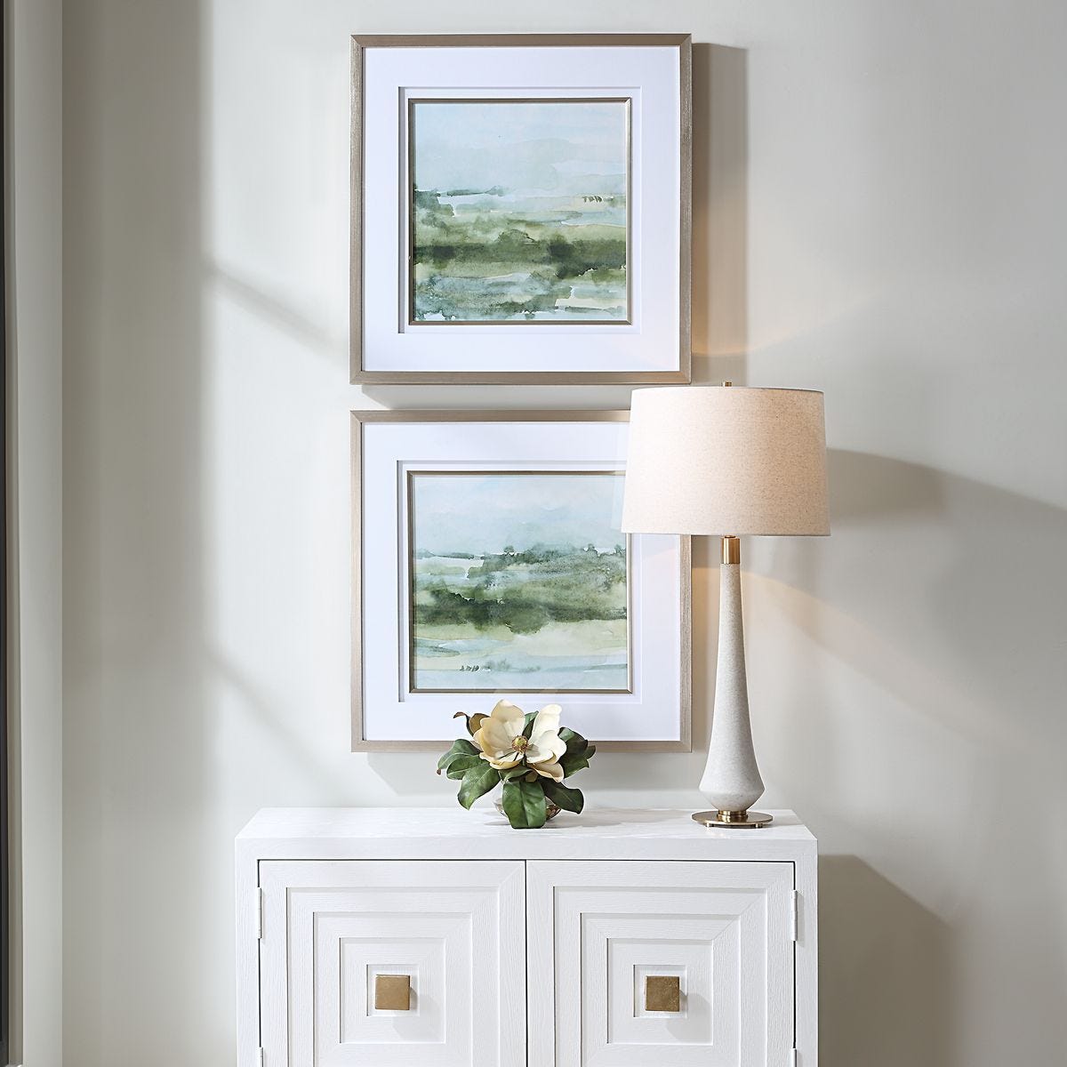 Soft Sage Framed Prints, S/2 – Art by Uttermost | Sutter & Vale
