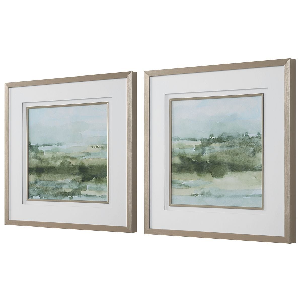 Soft Sage Framed Prints, S/2 – Art by Uttermost | Sutter & Vale