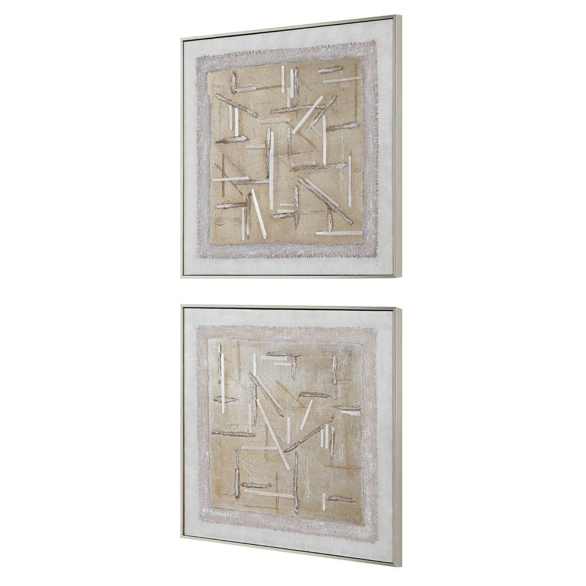Unpredictable Hand Painted Canvases, S/2 – Art by Uttermost | Sutter & Vale