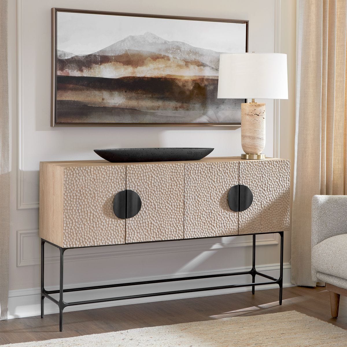 Splash Of Land Framed Canvas – Art by Uttermost | Sutter & Vale