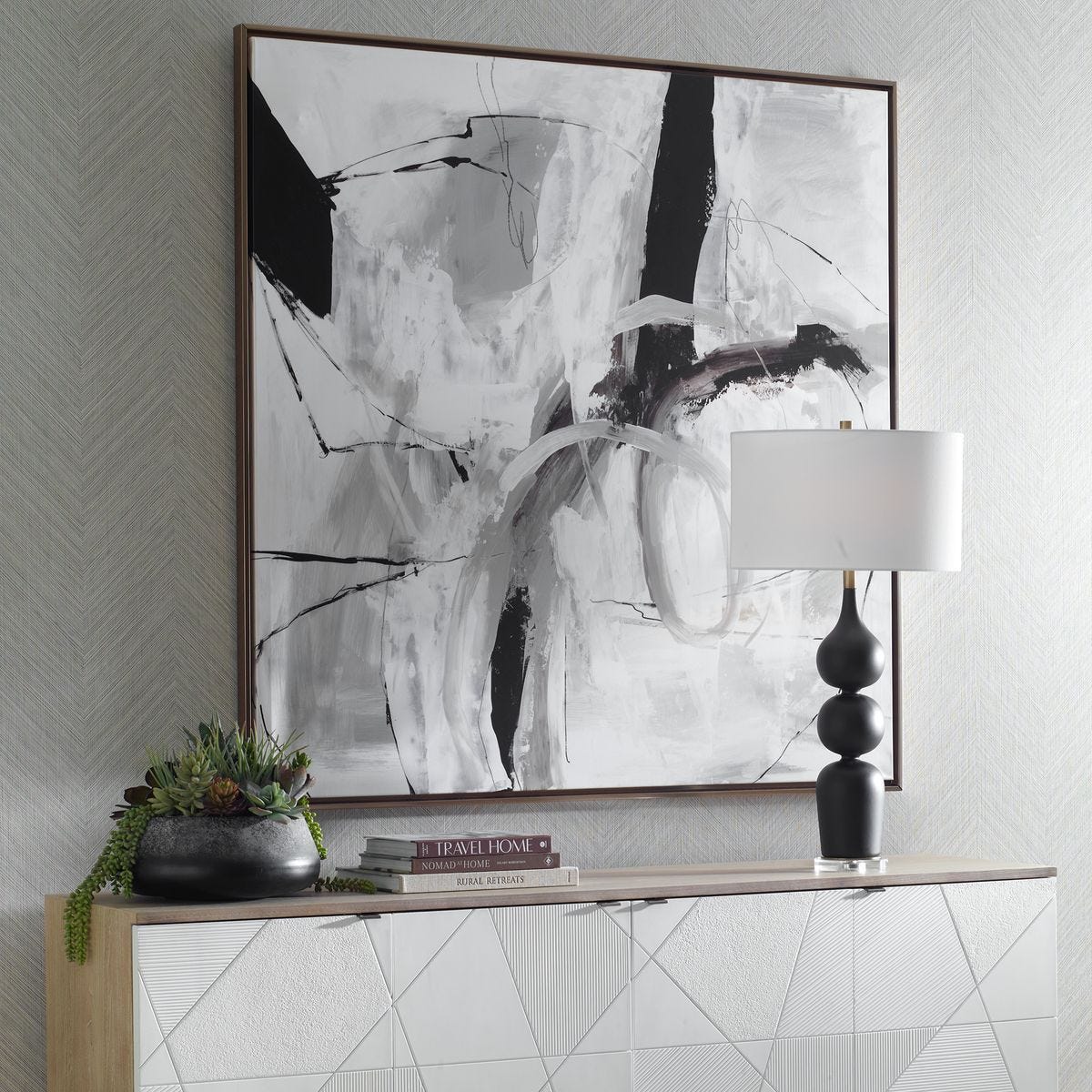 Looping Eternity Framed Canvas – Art by Uttermost | Sutter & Vale