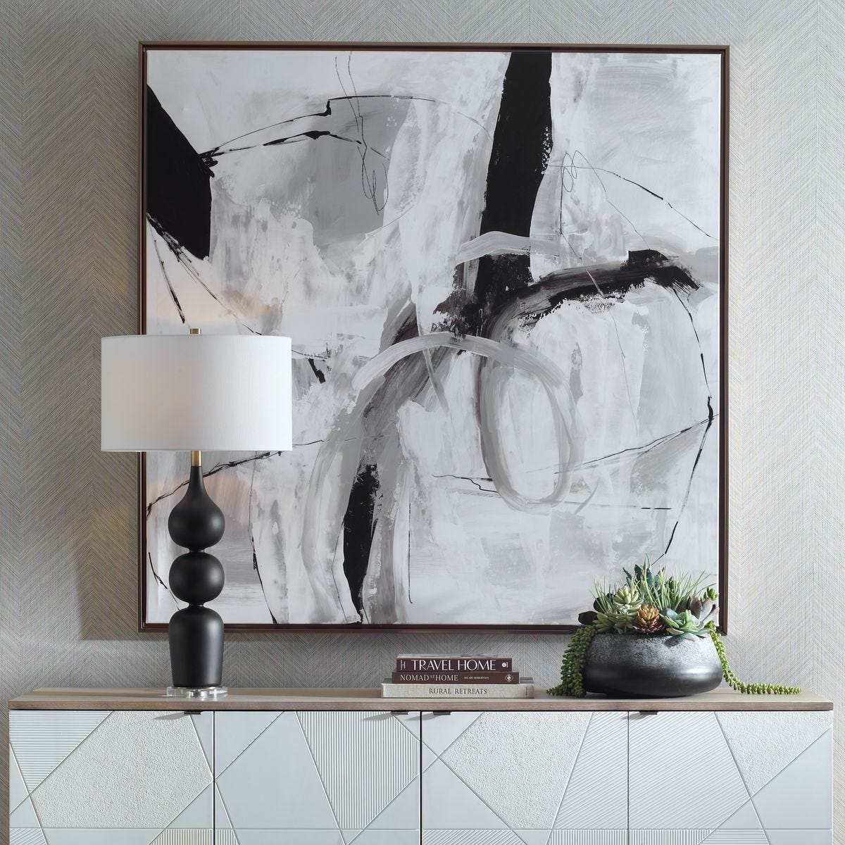 Looping Eternity Framed Canvas – Art by Uttermost | Sutter & Vale