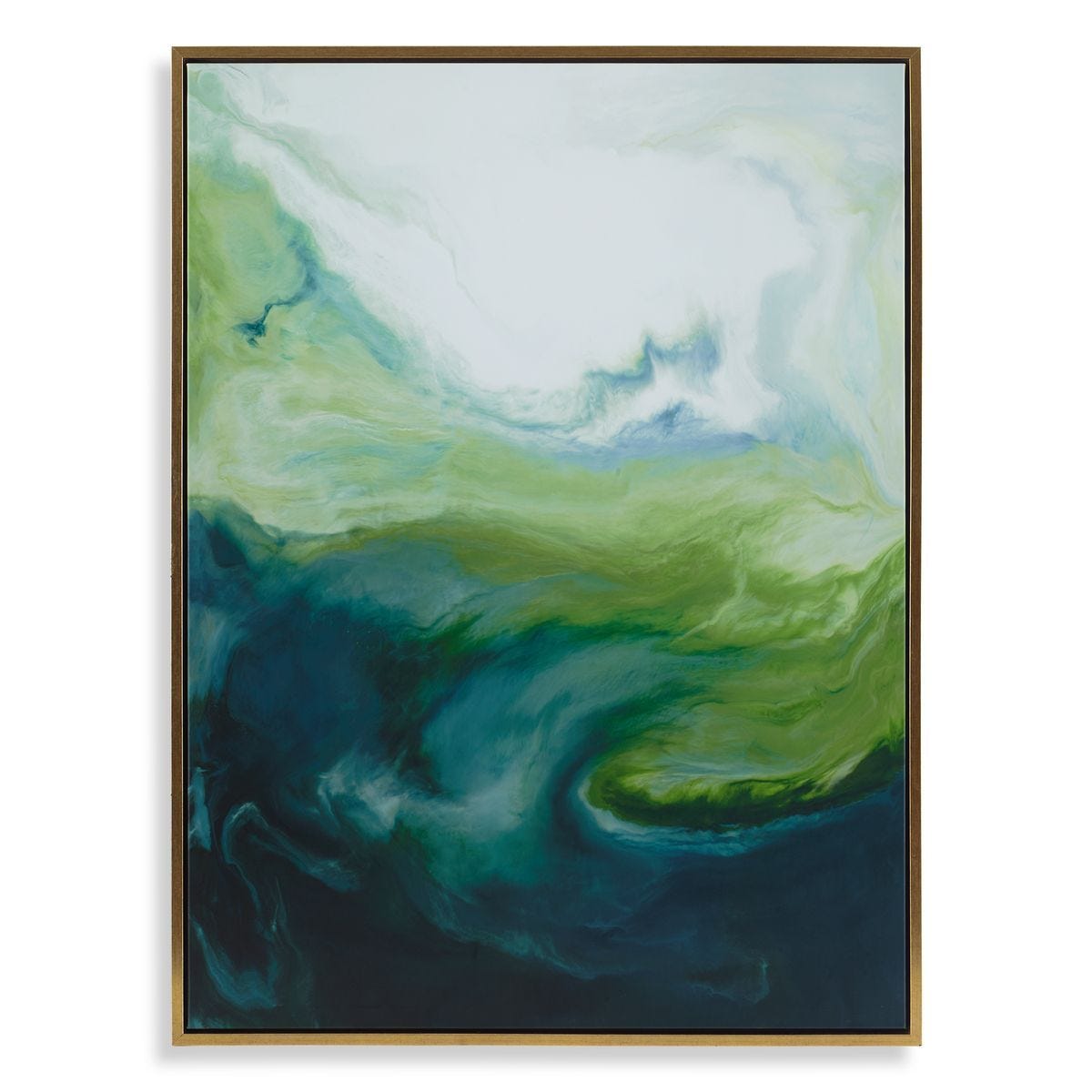 Serene Green Framed Canvas – Art by Uttermost | Sutter & Vale