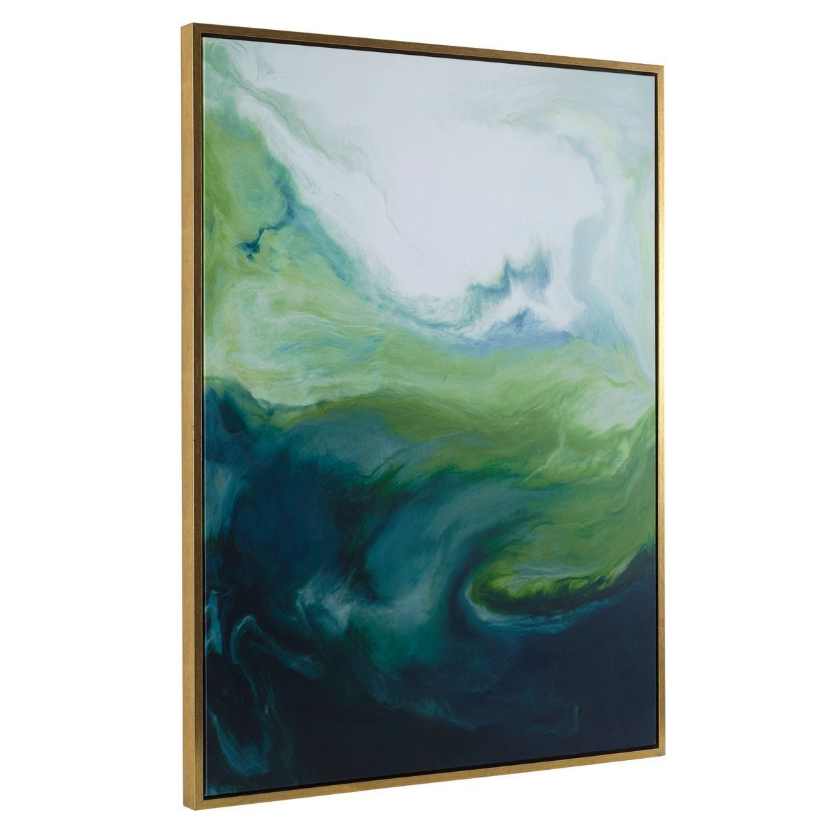 Serene Green Framed Canvas – Art by Uttermost | Sutter & Vale