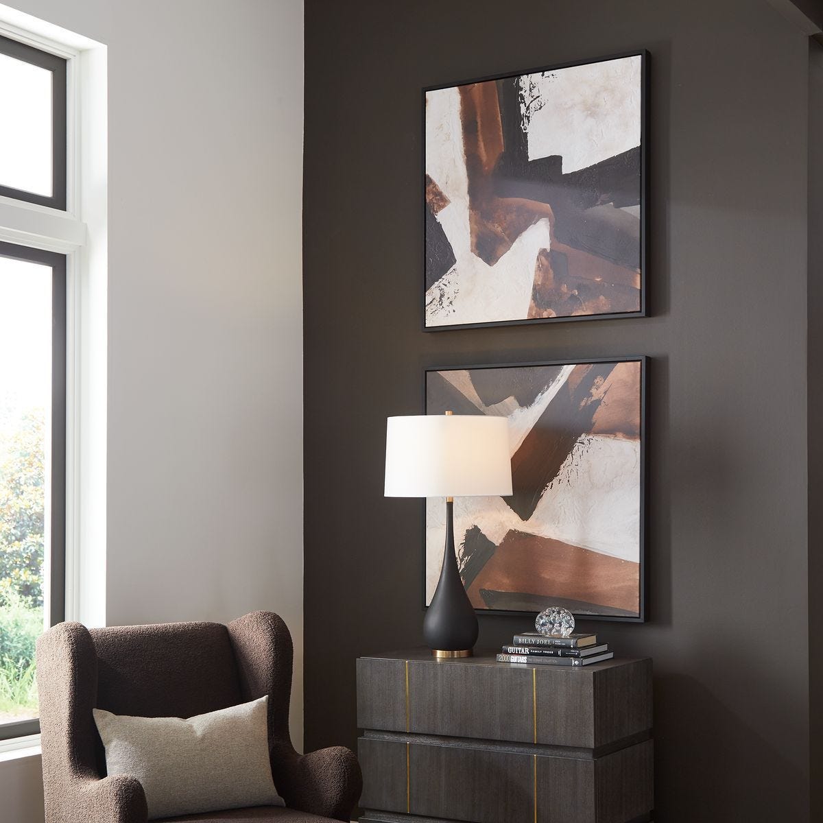 Tactile Inspiration Framed Canvases, S/2 – Art by Uttermost | Sutter & Vale