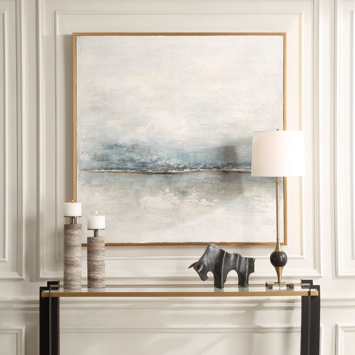 Foggy Morning Hand Painted Canvas – Art by Uttermost | Sutter & Vale