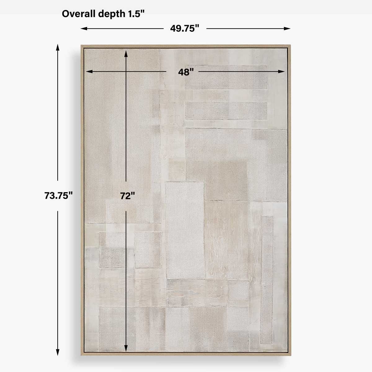 Erase Hand Painted Canvas – Art by Uttermost | Sutter & Vale