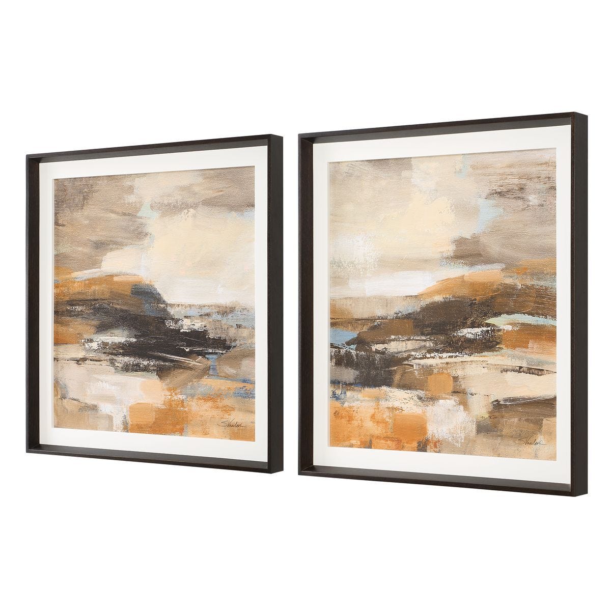 Cinnamon Shore Framed Prints, S/2 – Art by Uttermost | Sutter & Vale