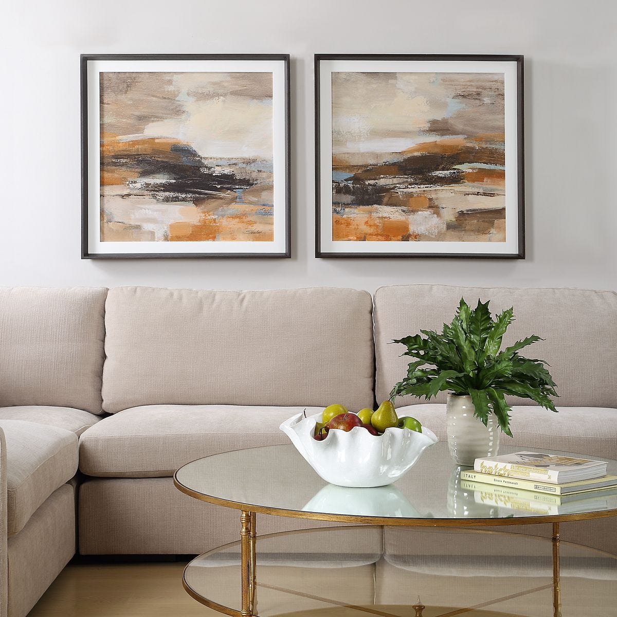 Cinnamon Shore Framed Prints, S/2 – Art by Uttermost | Sutter & Vale