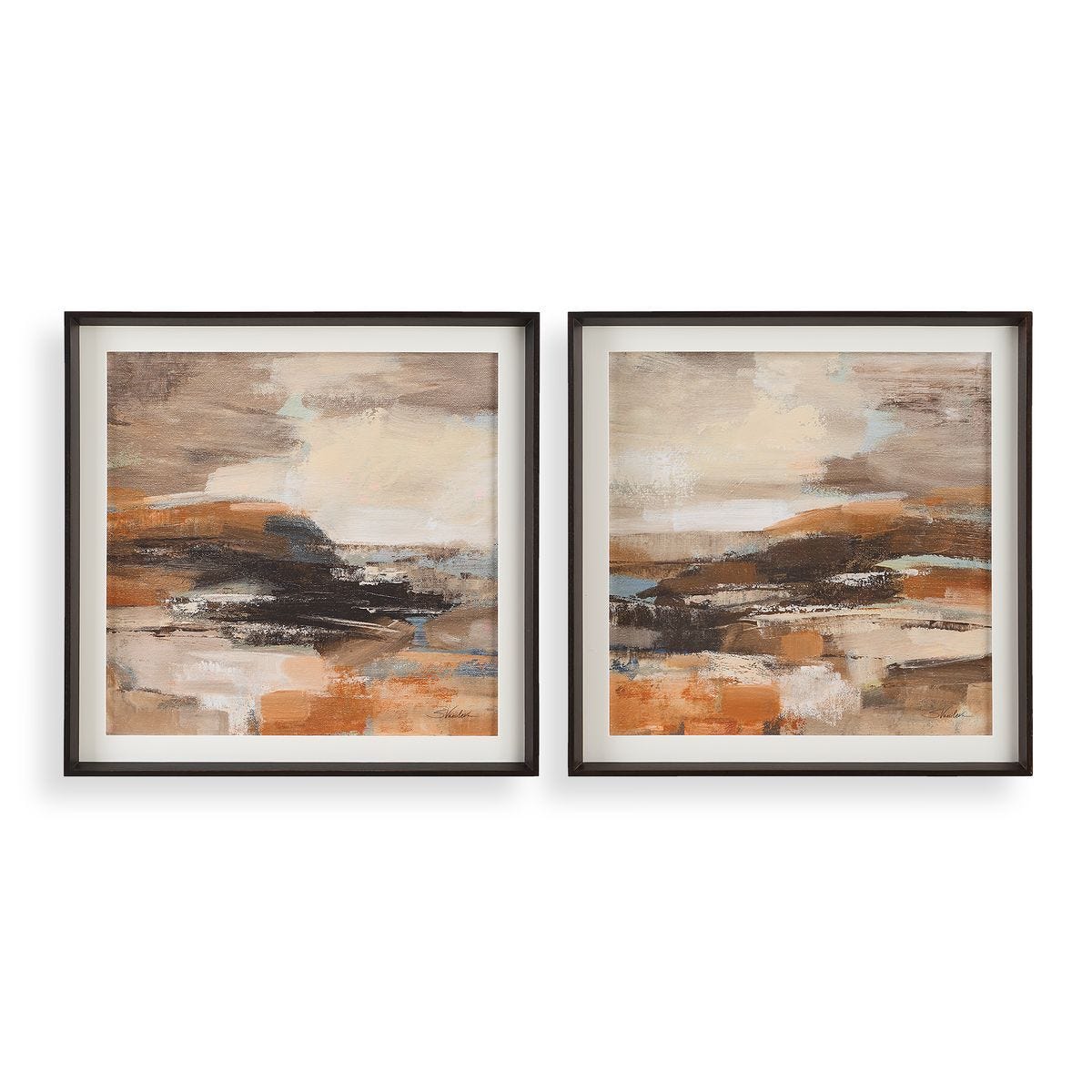 Cinnamon Shore Framed Prints, S/2 – Art by Uttermost | Sutter & Vale