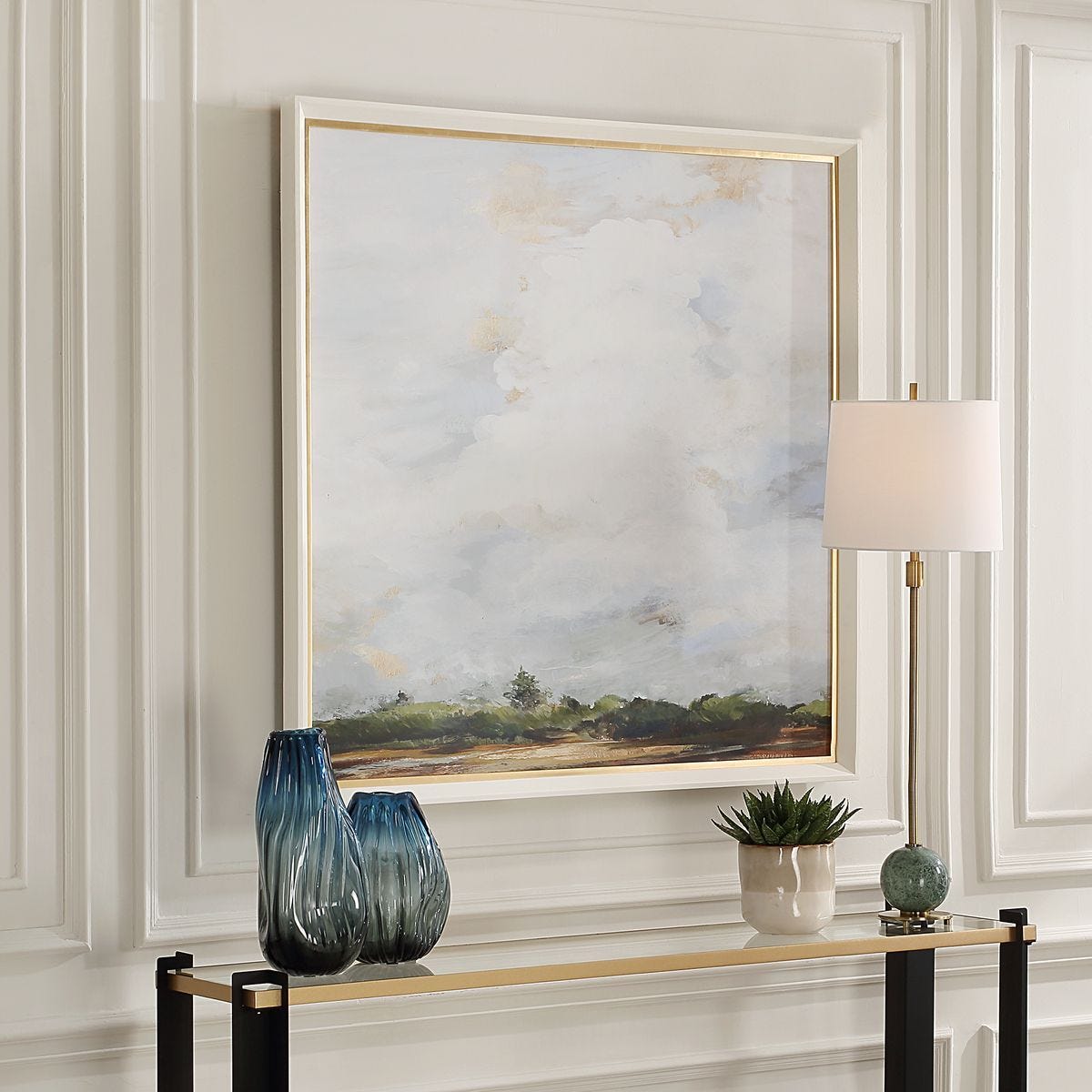 Whispering Cloudscapes Framed Print – Art by Uttermost | Sutter & Vale
