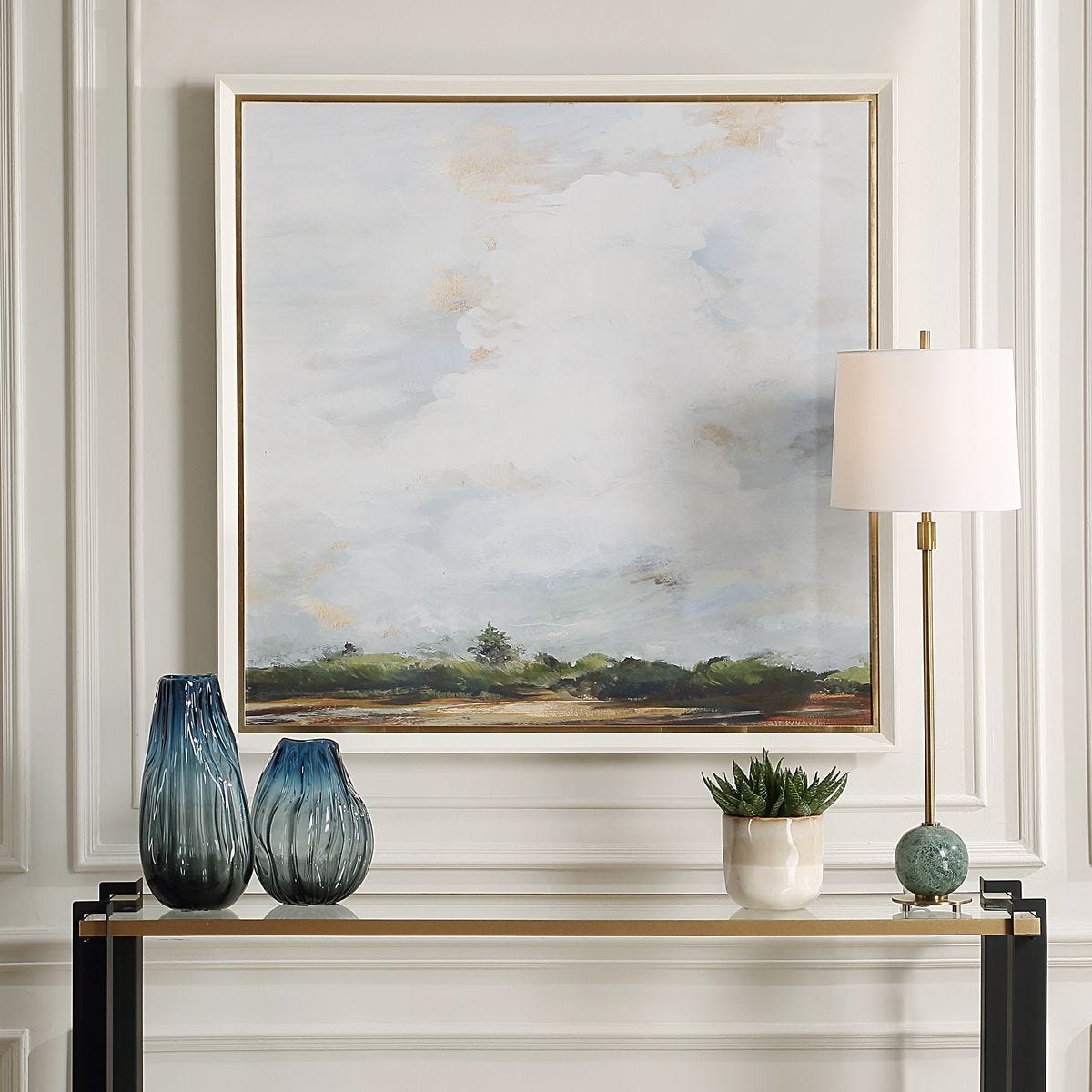 Whispering Cloudscapes Framed Print – Art by Uttermost | Sutter & Vale