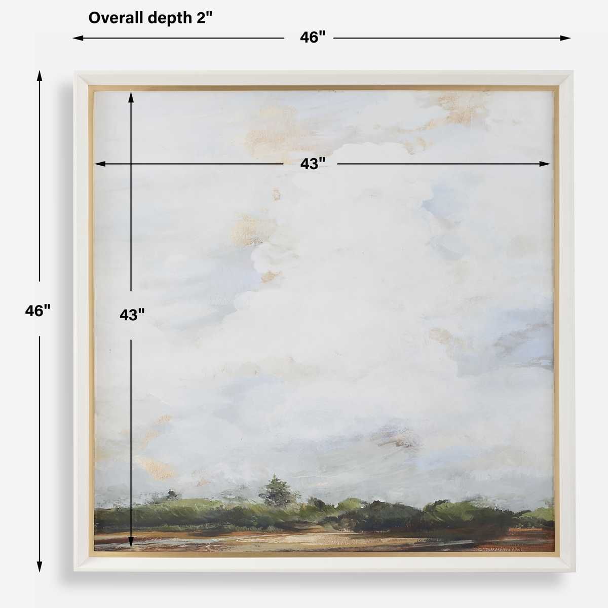 Whispering Cloudscapes Framed Print – Art by Uttermost | Sutter & Vale