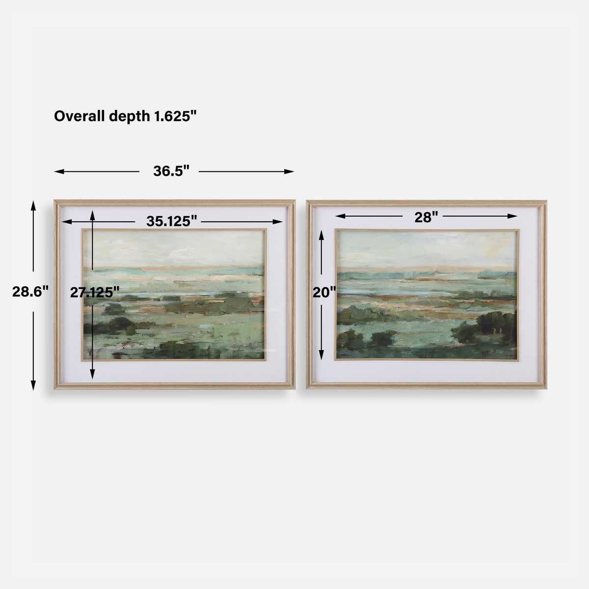 Warm Valley Framed Prints, S/2 – Art by Uttermost | Sutter & Vale