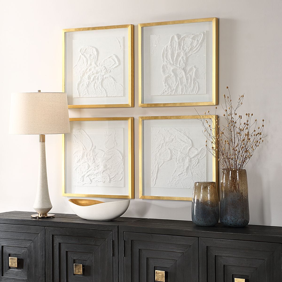 Fourfold Framed Prints, S/4 – Art by Uttermost | Sutter & Vale