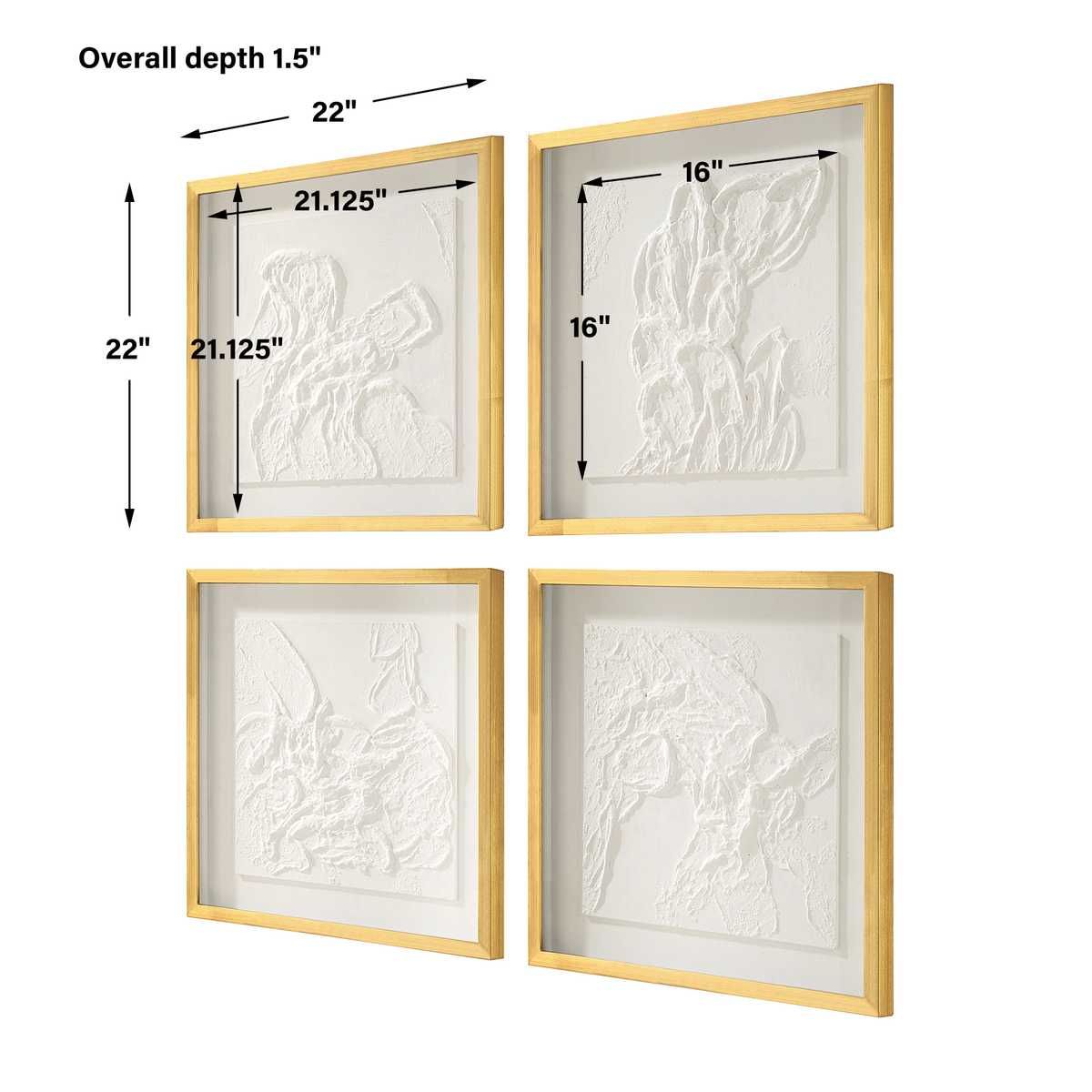 Fourfold Framed Prints, S/4 – Art by Uttermost | Sutter & Vale