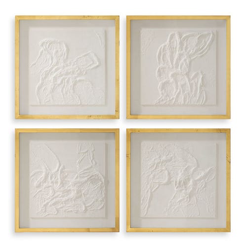 Fourfold Framed Prints, S/4