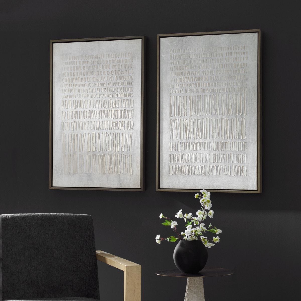 Social Theory Framed Canvases, S/2 – Art by Uttermost | Sutter & Vale