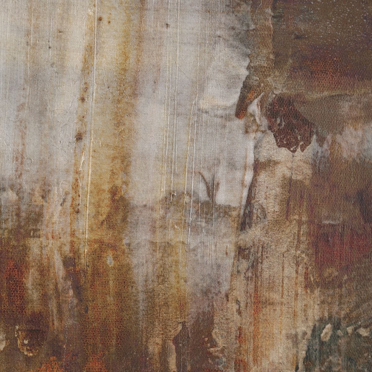 Molten Patina Framed Canvases, S/2