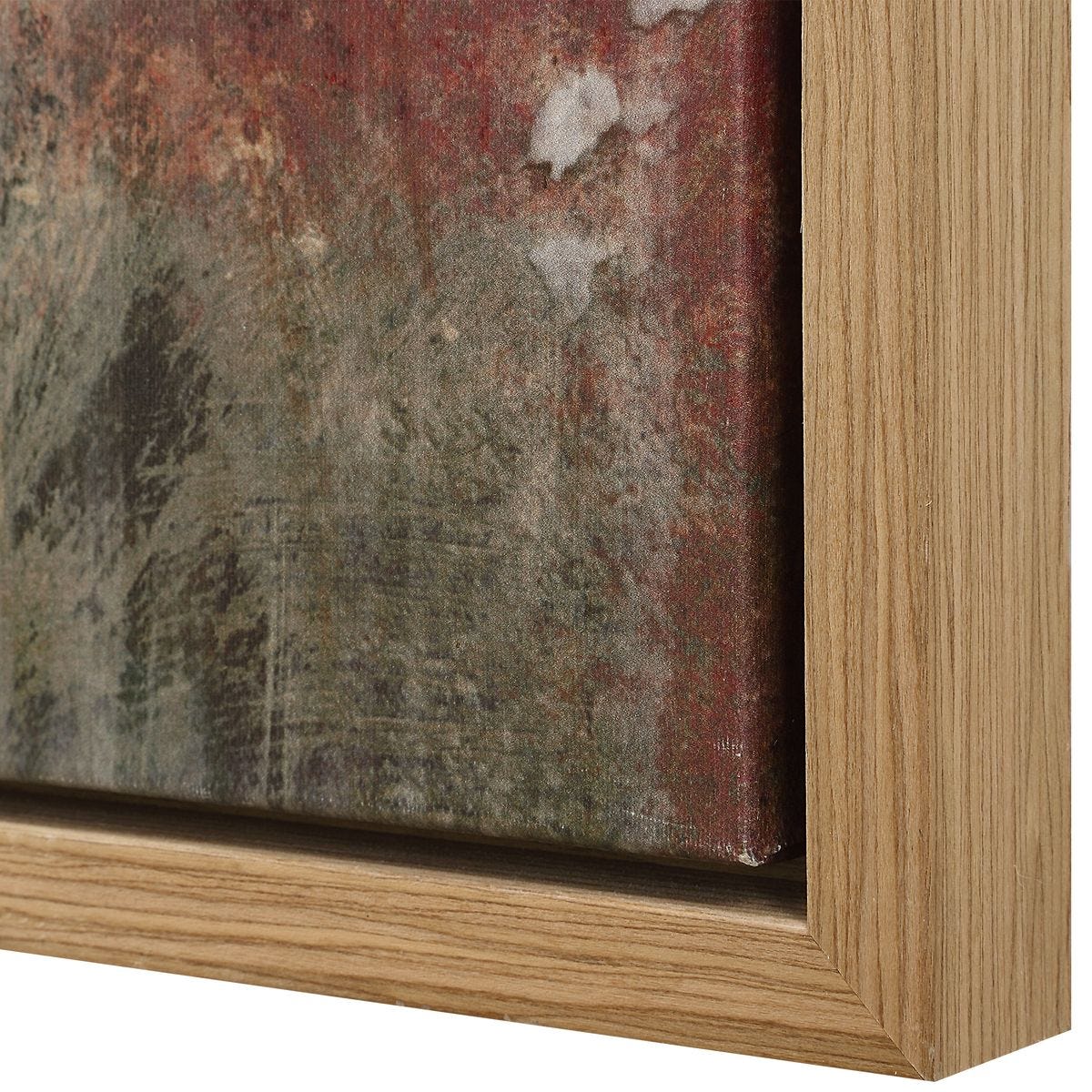 Molten Patina Framed Canvases, S/2