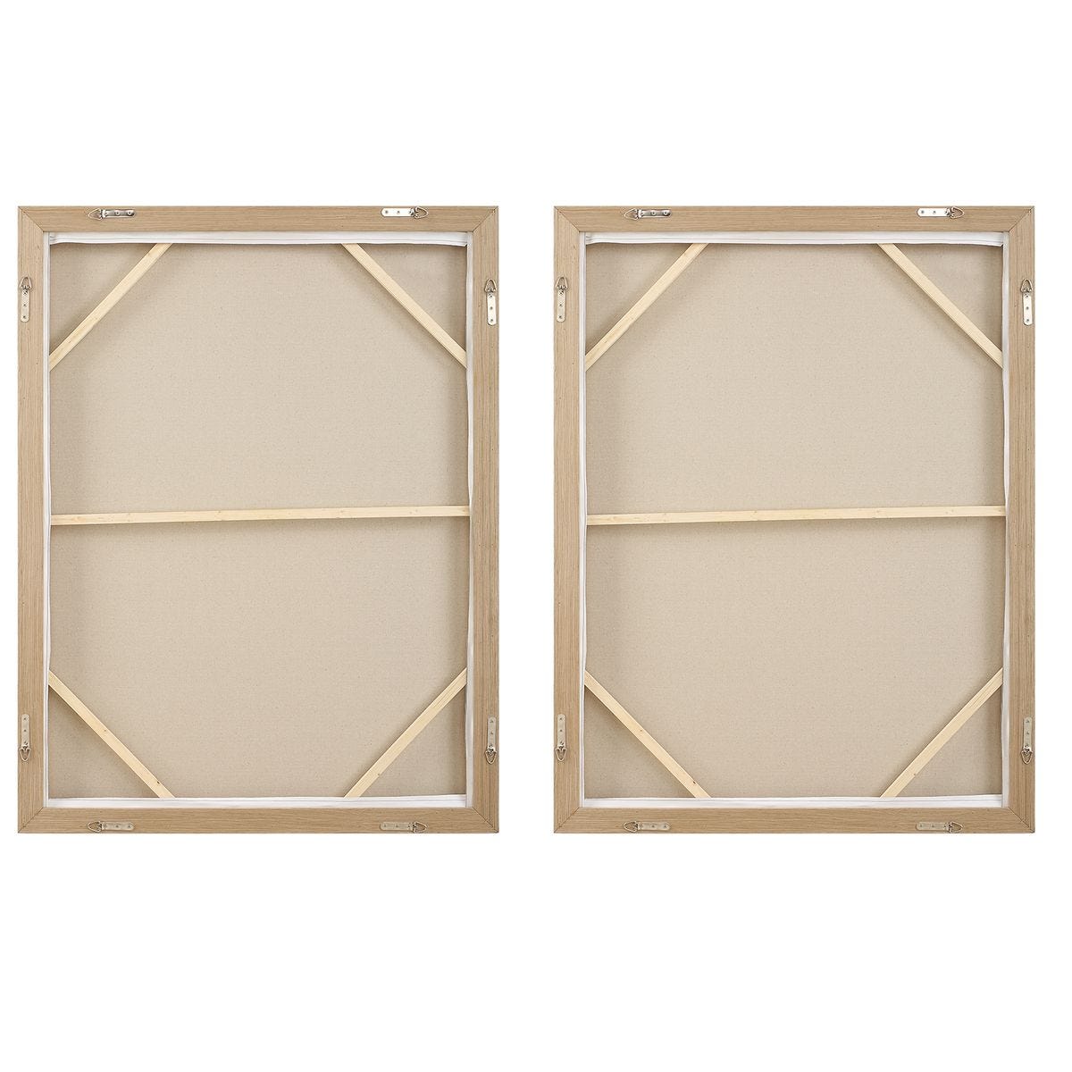Molten Patina Framed Canvases, S/2