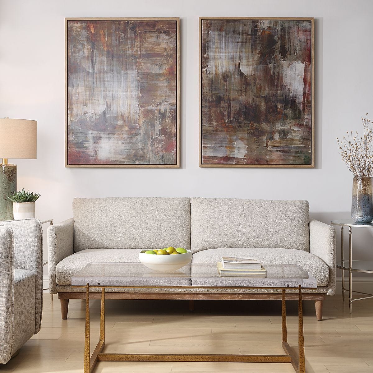 Molten Patina Framed Canvases, S/2 – Art by Uttermost | Sutter & Vale