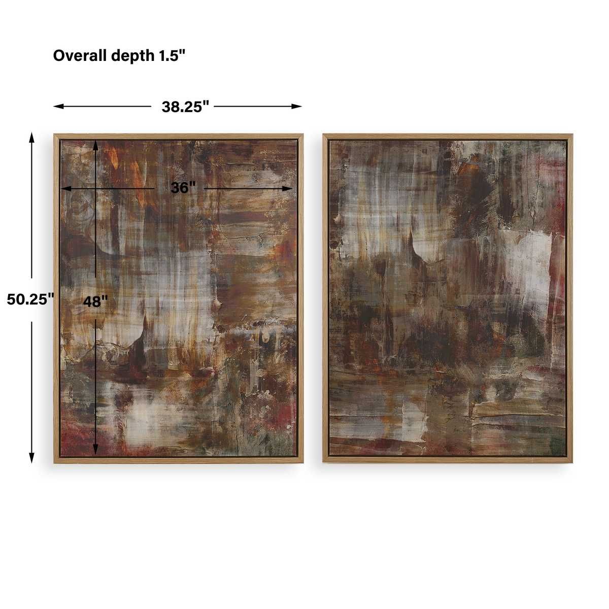 Molten Patina Framed Canvases, S/2 – Art by Uttermost | Sutter & Vale