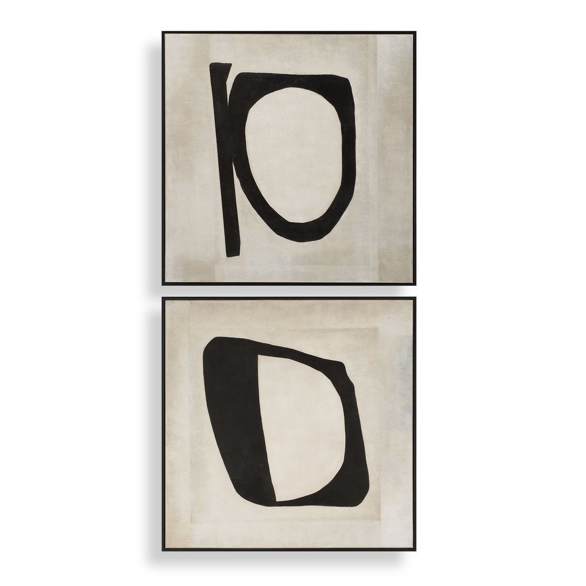 Characters Hand Painted Canvases, S/2 – Art by Uttermost | Sutter & Vale