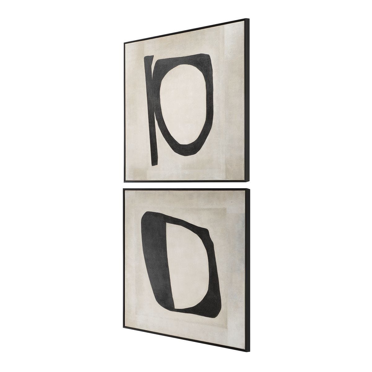 Characters Hand Painted Canvases, S/2 – Art by Uttermost | Sutter & Vale