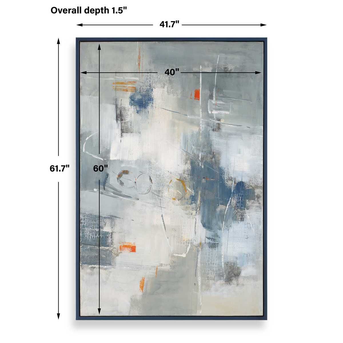 Blueprint Hand Painted Canvas – Art by Uttermost | Sutter & Vale